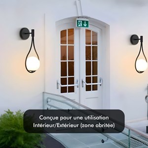 Appliqe murale led klok