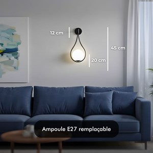 Appliqe murale led klok