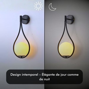 Appliqe murale led klok