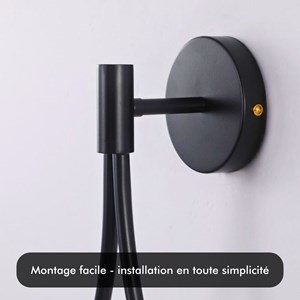 Appliqe murale led klok