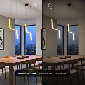 Suspension ripple led - noir