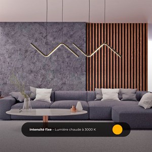 Suspension ripple led - noir