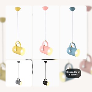 Suspension nordique led - rose