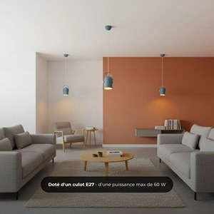 Suspension nordique led - rose