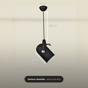 Suspension nordique led - rose