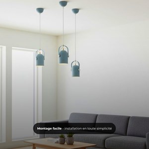 Suspension nordique led - rose