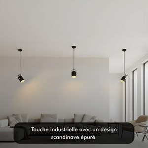 Suspension nordique led - noir