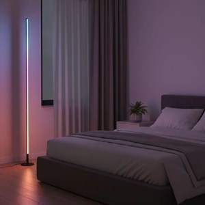 Lampadaire halo intelligent rgb noir