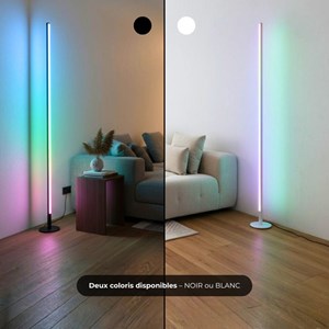 Lampadaire led - inoleds - rgb - halo - noir