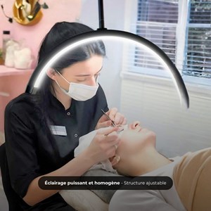 Lampadaire led eden noir