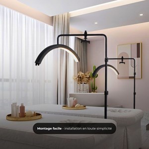 Lampadaire led eden noir