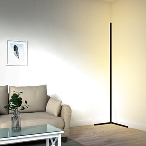 Lampadaire led minimaliste noir