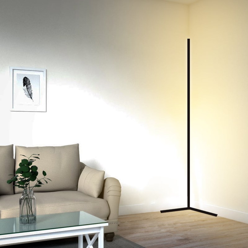 Lampadaire led minimaliste noir