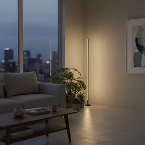 Lampadaire halo noir