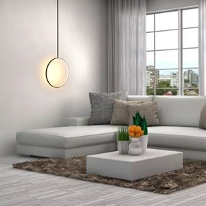 Plafonnier led cercle noir