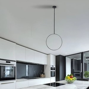 Plafonnier led cercle noir