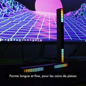 Barre musical led - noir - rgb