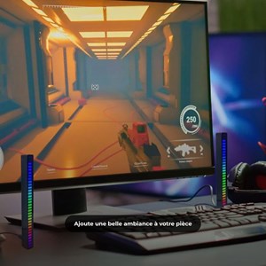 Barre musical led - noir - rgb