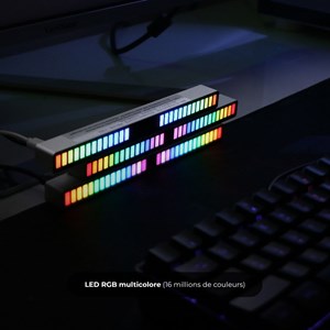 Barre musical led - noir - rgb