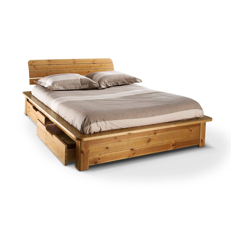 Camif - Lit rangement tania 140 x 190 cm