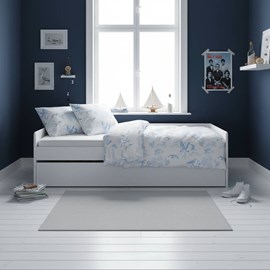 Lit banquette gigogne blanc