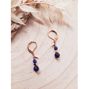 Boucles d'oreilles comète lapis lazuli