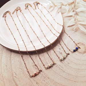 Collier ras du cou comète lapis lazuli