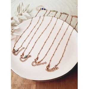 Collier ras du cou comète lapis lazuli