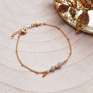 Bracelet protection comète labradorite