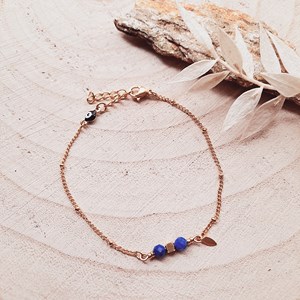Bracelet protection comète lapis lazuli
