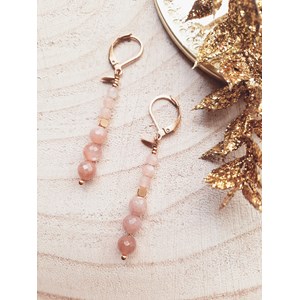 Boucles d'oreilles galaxie pierre lune