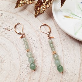 Boucles d'oreilles galaxie aventurine