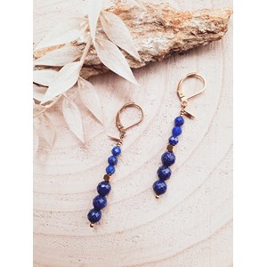 Boucles d'oreilles galaxie lapis lazuli