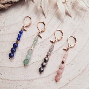 Boucles d'oreilles galaxie lapis lazuli
