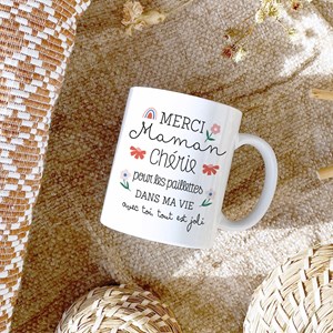 Mug céramique 350ml - maman paillettes