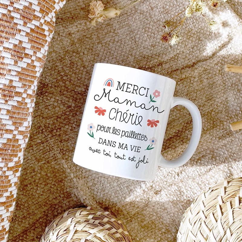 Maison Royal Garden - Mug céramique 350ml - maman paillettes