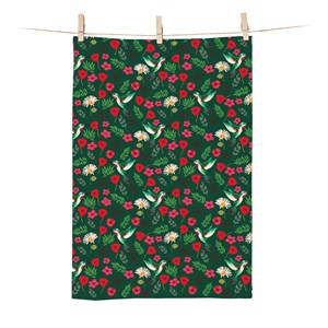 Torchon coton bio colibri