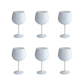 Verres à vin blanc en acrylique 460ml - lot de 6