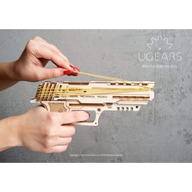 Pistolet wolf-01 puzzle 3d bois