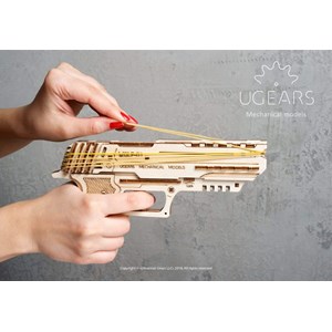 Pistolet wolf-01 puzzle 3d bois