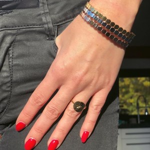 Jonc abeille – argenté