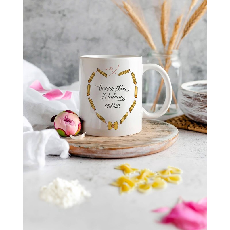 Maison Royal Garden - Mug céramique 350ml - collier de pâtes