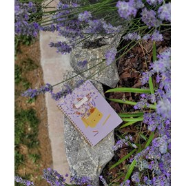 Carnet de notes à spirale bouquet amour