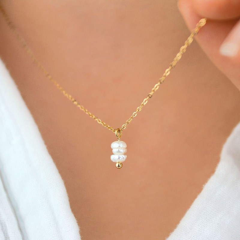 Collier perles de culture bijou nacre