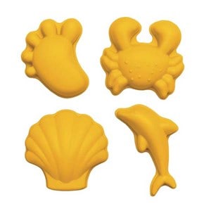 Set de 4 moules de plage en silicon