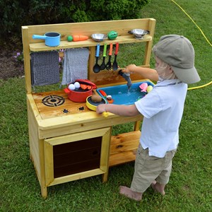 Cuisine de jardin en bois pour enfant
