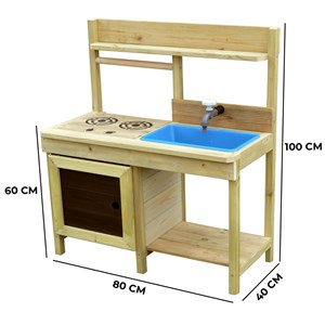 Cuisine de jardin en bois pour enfant