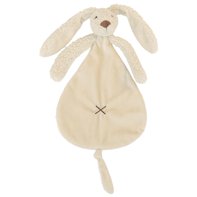 Doudou lapin richie recyclé beige 25 cm