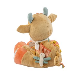 Peluche d'activité vache mila 45 cm