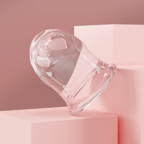 Coupe Menstruelle LUNEALE - 100% Silicone Médical Platine, Taille S/M/L, Ergonomique, Neuve